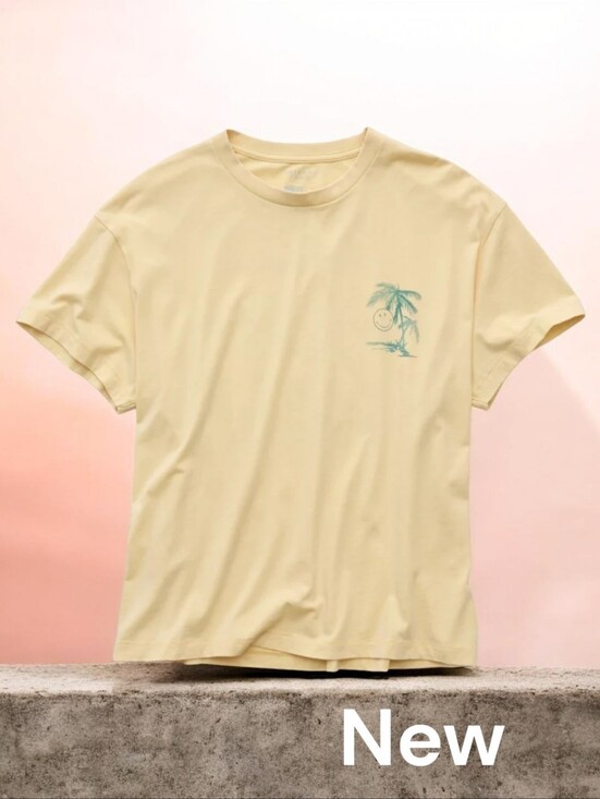 American Eagle Outfitters Tops - New! American Eagle x Smiley Graphic Tee Shrunken Fit XL  Unisex